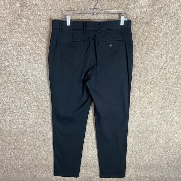 Everlane Performance Chino Pants Mens 32 x 30 Black Uniform Athletic Fit NEW - Picture 11 of 13